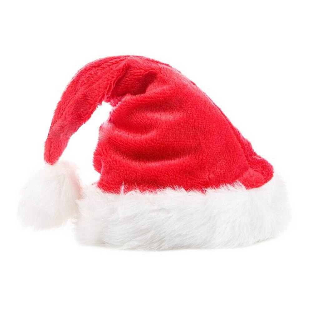 new arrival christmas hat flannelette   plush christmas hats - 图1