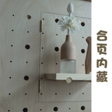 Коробка мощности мощности покрывает пещерную доску простые ins in solid wood creative multimedia decorativation wall -swork, полки переворачиваются