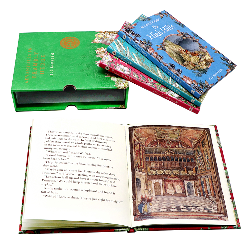 野蔷薇村的故事 Adventures in Brambly Hedge 野蔷薇村的冒险故事4册 40周年纪念版英文原版 儿童英伦田园童话故事Jill Barklem - 图1