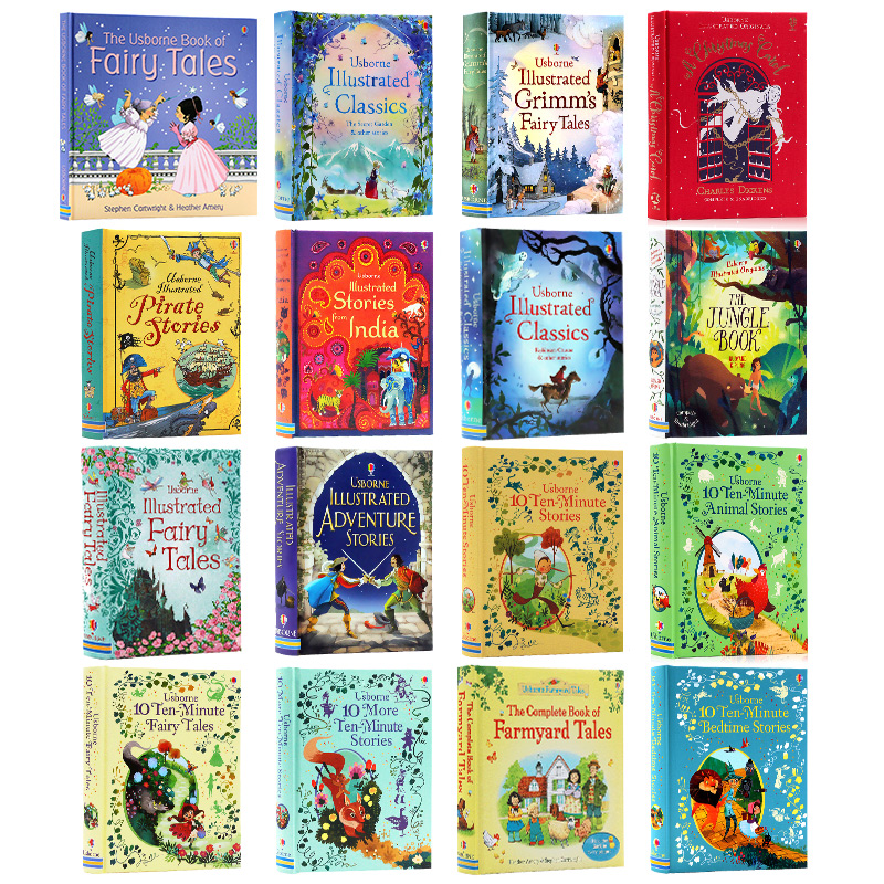 240元3本 Usborne fairy tales Illustrated Stories 5分钟自然故事英文绘本童话故事书神话故事图画经典睡前读物学生阅读全彩插画 - 图3