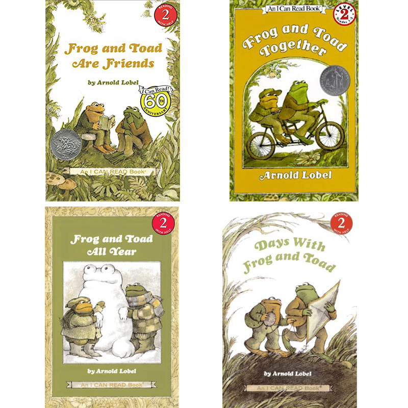 英文原版正版 青蛙和与蟾蜍好朋友 Frog and Toad Together/ All Year 4册合售 汪培珽第三阶段frog and toad英文版 - 图0