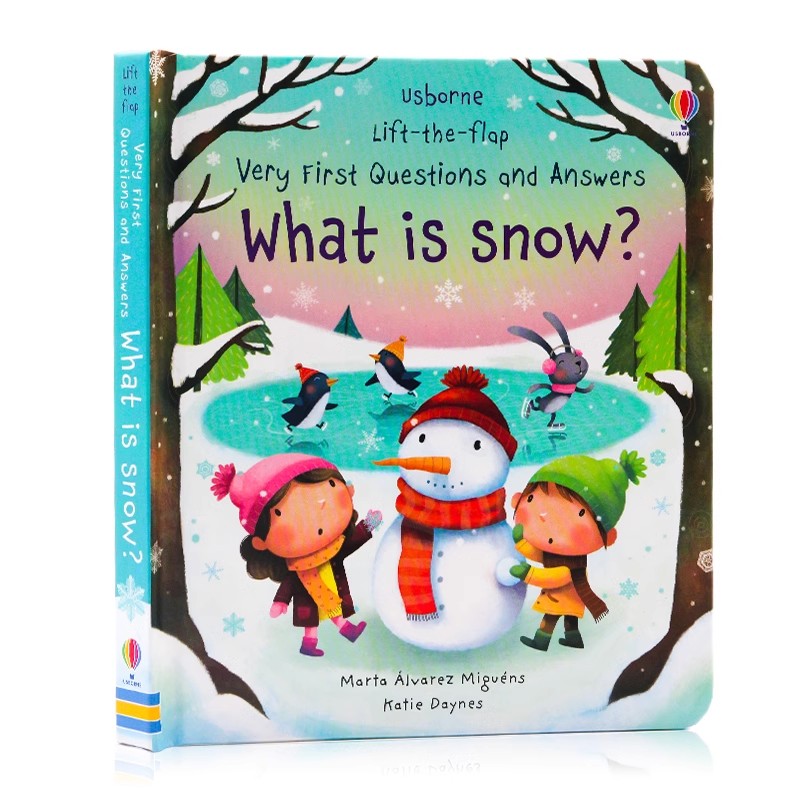 Usborne出品 问与答翻翻书3册What Are Germs细菌What is Snow/Moon雪/月亮是什么英文原版绘本儿童英语启蒙科普早教翻翻纸板书