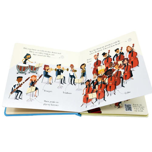 Usborne管弦乐队音乐发声书 First book about the Orchestra 英文原版绘本 低幼儿童早教英语读物 乐器认知艺术启蒙读本精装 - 图1