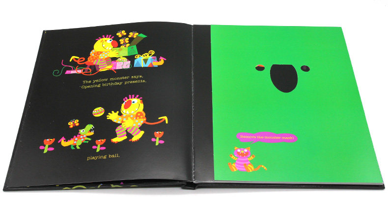 英文原版绘本 情绪小怪兽 Glad Monster, Sad Monster Ed Emberley儿童早教启蒙洞洞玩具书go away big green monster同系列