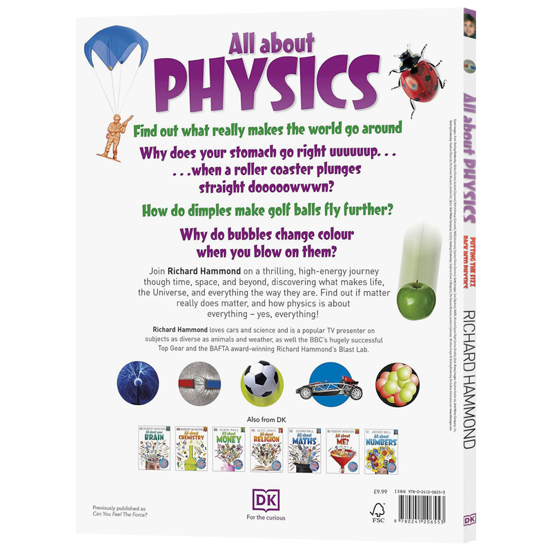 DK 关于物理 All About Physics 英文原版儿童物理学科普百科书籍青少年中小学生STEAM与百科思维训练拓展力学科学科普有趣的科学 - 图0