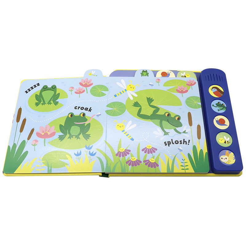 Usborne出品宝宝的首本发声书花园英文原版绘本 Baby's Very First Noisy Book Garden 触摸发声书聆听各种声音低幼启蒙精装书籍