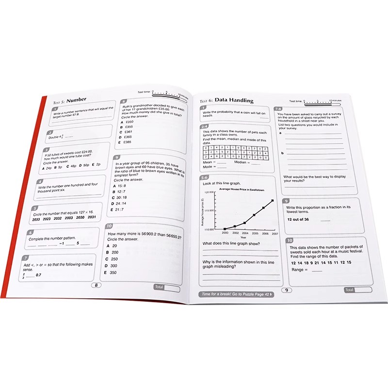 英文原版牛津邦德 Bond 11+ 10 Minute Tests系列 10分钟测试卷 数学英语语言非语言推理Non-verbal Reasoning 小学教辅 含答案 - 图1