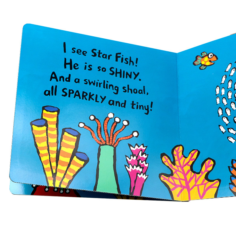 小鱼和朋友 触摸和感觉 英文原版绘本 Little Fish and Friends: Touch and Feel 触摸书 英语启蒙认知图画书亲子共读Lucy Cousins