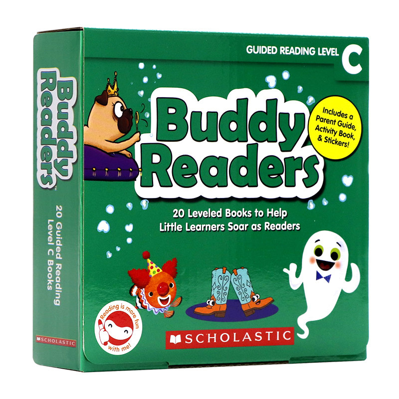 学乐点读版巴蒂小读者C20册 英文原版绘本 Buddy Readers C 英语启蒙小分级英语启蒙必读书 赠音频导读课高频词好搭档趣味性故事