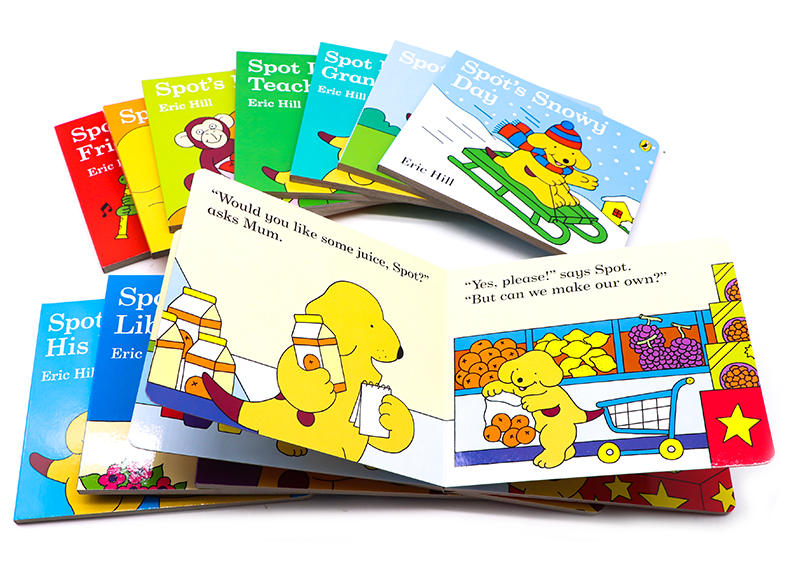 where is spot 小玻在哪里同系列 小玻小小图书馆12册礼盒装 Spot's Story Library 英文原版绘本小玻成长 原版英文书 Eric Hill - 图1