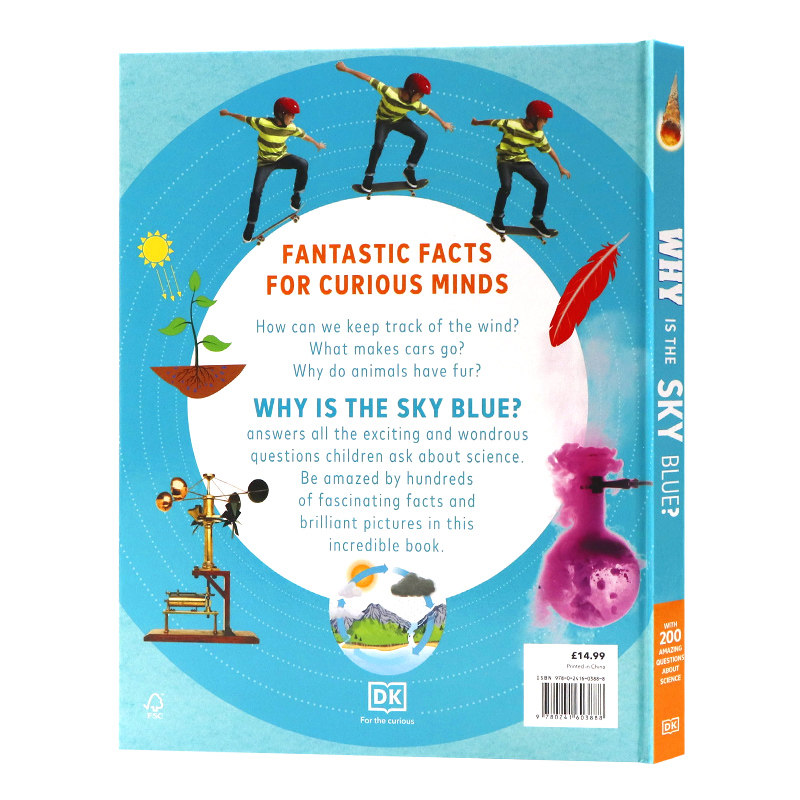 DK天空为什么是蓝色的 Why Is the Sky Blue 英文原版 儿童科学探索科普百科认知中小学生STEM科普入门精装大开全彩插图