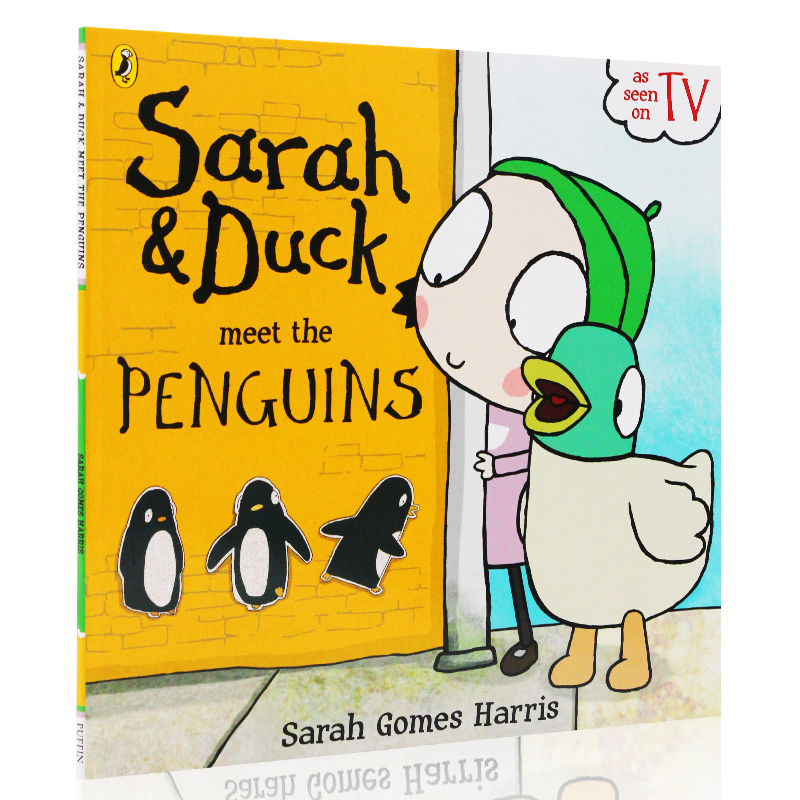 莎拉和乖乖鸭系列英文原版绘本 Sarah and Duck儿童英语早教启蒙 BBC动画片周边 Sarah Gomes Harris平装图画故事书-图0