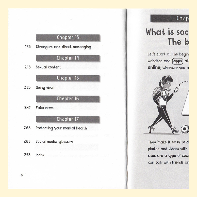 Usborne出品Social Media Survival Guide 写给小朋友的社交媒体生存指南英文原版 进口图书 儿童科普读物 知识百科图书
