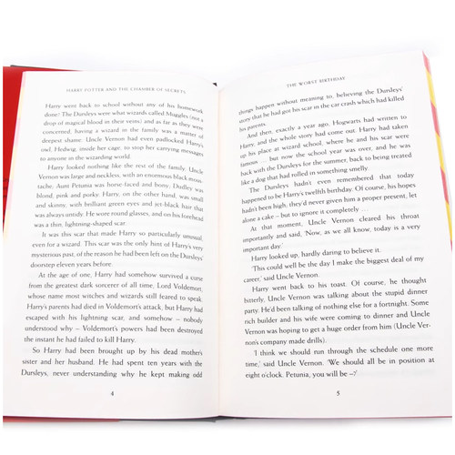 进口英文原版正版 哈利波特与密室 格兰芬多学院珍藏版 20周年纪念精装版Harry Potter and Chamber of Secrets J.K.罗琳 科幻小说 - 图3