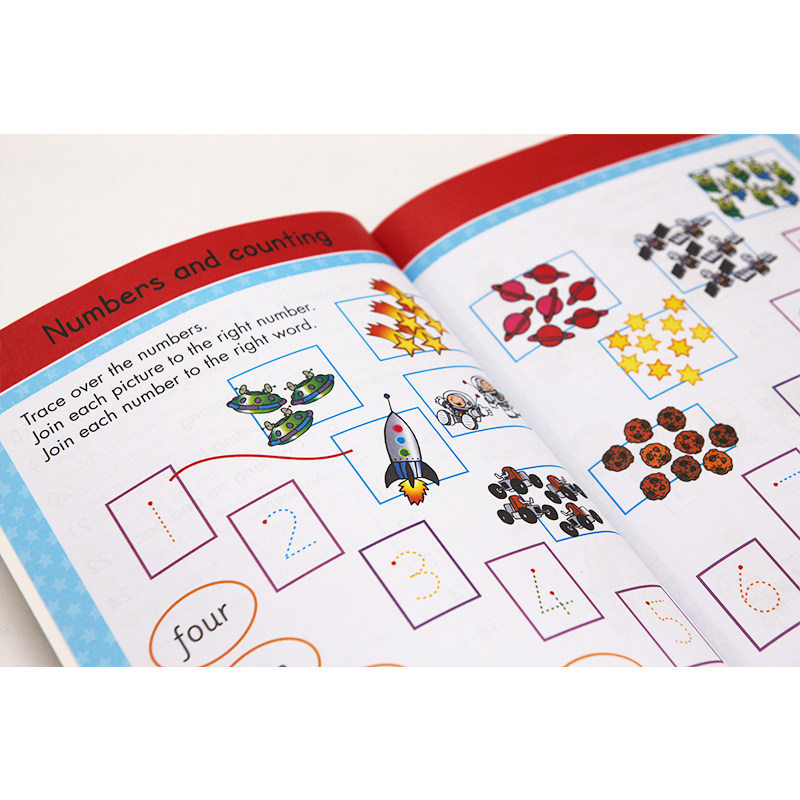 英文原版绘本Gold Stars My Learning Bag Ages 5-6操作书包练习册 含奖励贴学习海报maths englisg 幼小衔接儿童启蒙早教英语读物