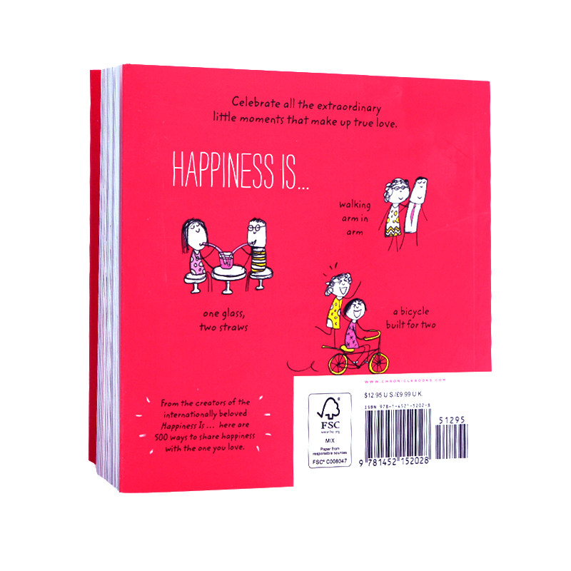 幸福是表达我爱你的500种方式 Happiness Is 500 Ways to Show I Love You 英文原版绘本 治愈系全年龄段 儿童漫画图画书