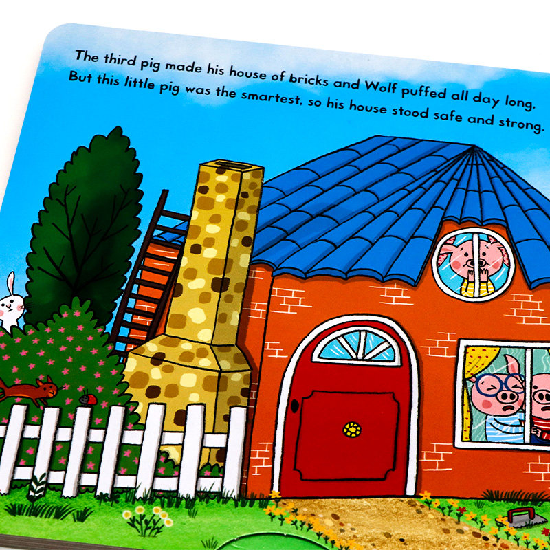 进口英文原版正版 The Three Little Pigs三只小猪儿童启蒙故事绘本机关操作活动纸板玩具书亲子阅读First Stories Busy系列童话篇,淘宝优惠券,粉丝福利购,淘宝优惠卷