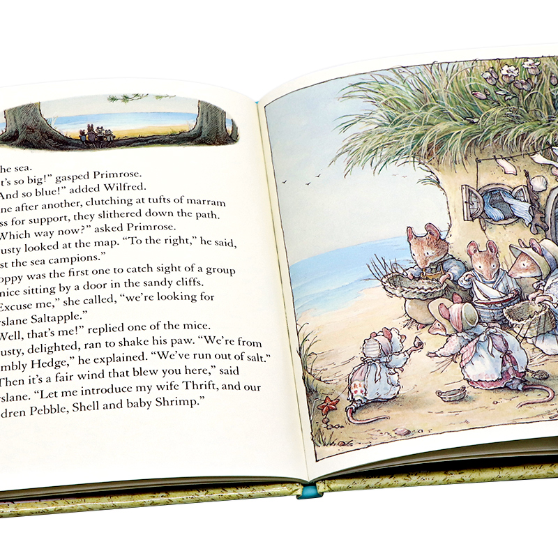 野蔷薇村的故事 Adventures in Brambly Hedge 野蔷薇村的冒险故事4册 40周年纪念版英文原版 儿童英伦田园童话故事Jill Barklem - 图2