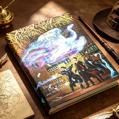 哈利波特英语原版 harry potter 1哈利波特彩绘插画版精装版1-2-3-4-5合售5册魔法石Philosopher's Stone密室阿兹卡班的囚徒火焰杯 - 图1