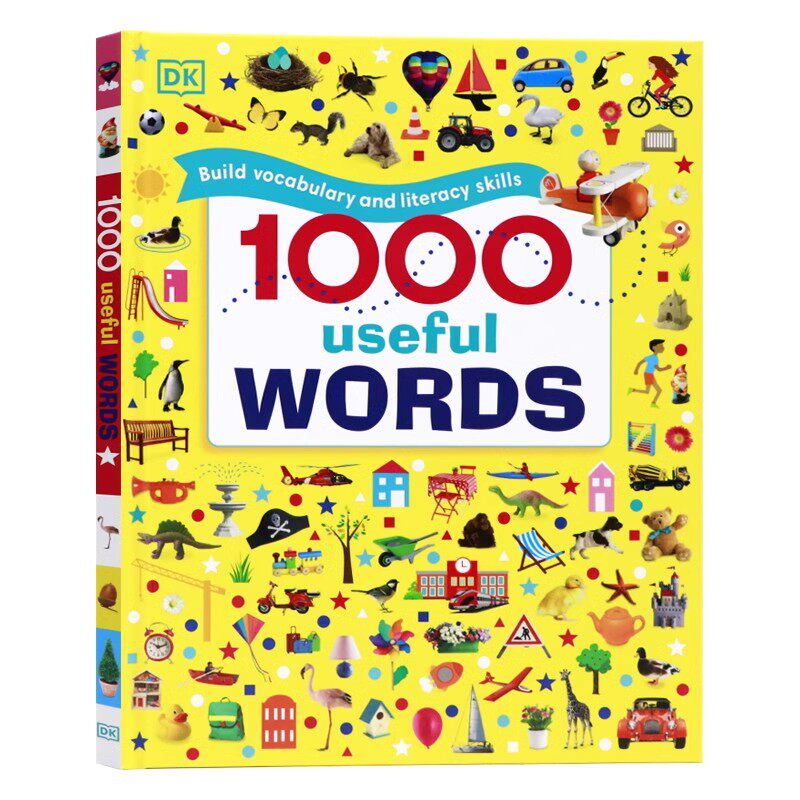 DK 1000词进口英文原版正版常用英语1000词 1000 Useful Words 儿童英语启蒙插图图解字典词典 单词词汇量积累读写能力提升 精装