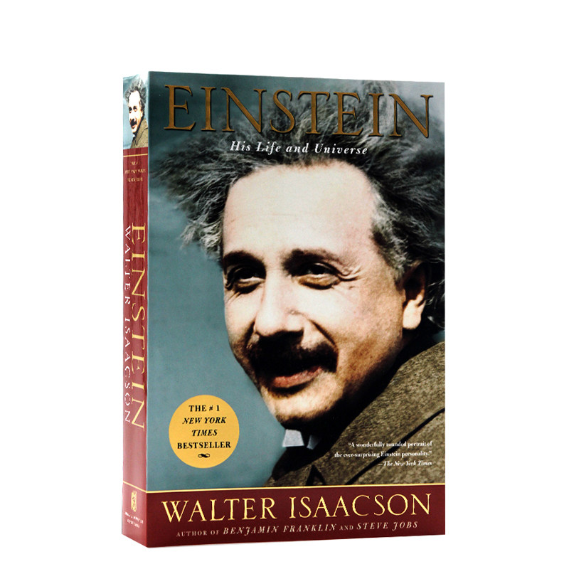 进口英文原版正版 爱因斯坦传 他的生活和宇宙Einstein His Life and Universe Walter Isaacson 课外兴趣阅读
