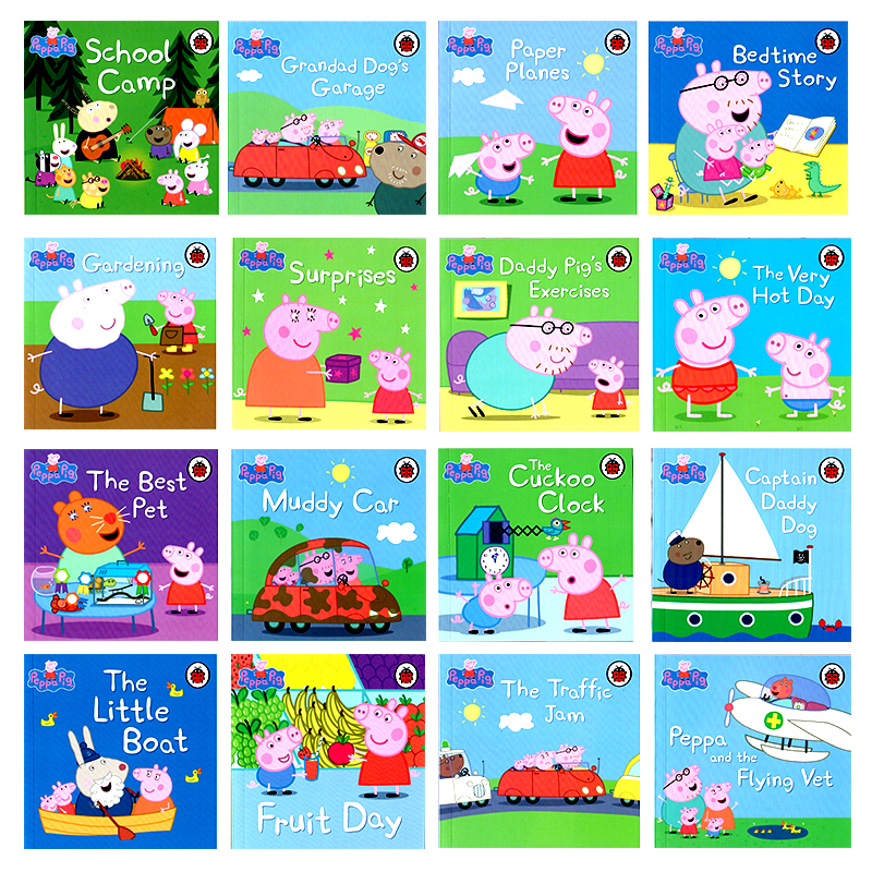 小猪佩奇50册红盒 peppapig英文绘本 Peppa Pig The Amazing Collection 粉红猪小妹英文原版儿童英语故事书3-6早教益智图画书 - 图1