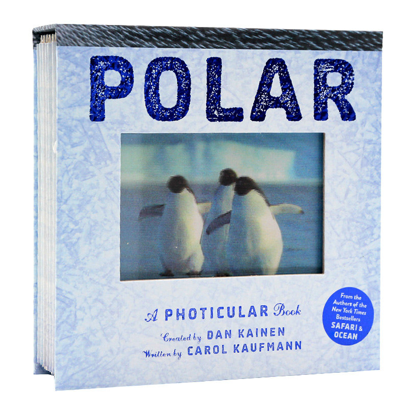 光与影视觉书系列极地 Polar 影像书 会动的3D图片书 A Photicular Book 英文原版绘本 纽约时报畅销书