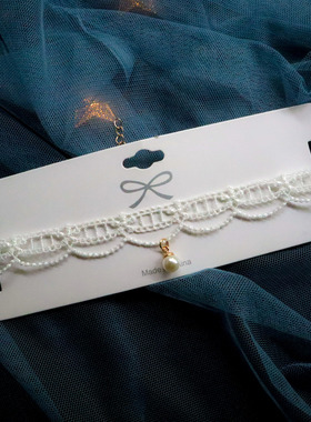 choker蕾丝项链饰品孔雪儿同款