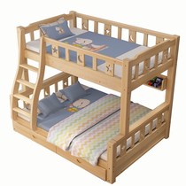 New solid wood double layer bunk bed 1 5 m 1 2 m wide children 1 9 m set to make 2 m adults full solid wood 1 8
