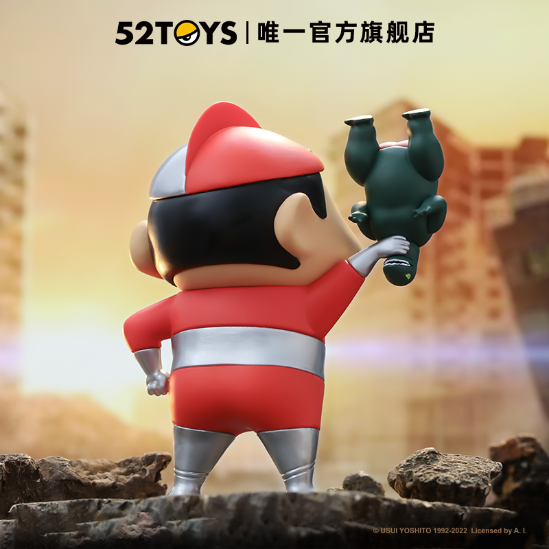 52TOYS蜡笔小新限定版-正义执行潮玩手办潮流玩具礼物摆件 - 图1