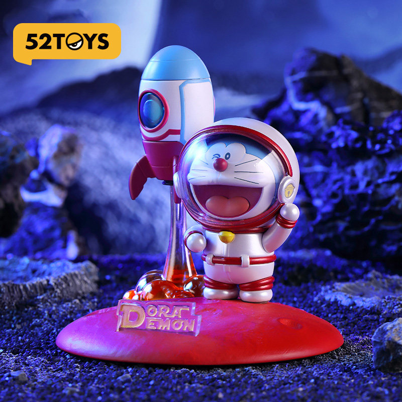 【52TOYS】哆啦A梦快乐星球支架便携家用手机底座摆件潮玩酷公仔 - 图2