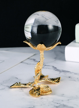 北欧风创意水晶球家居装饰品风水球客厅酒柜电视柜办公室桌面摆件