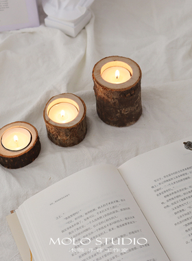 天然烛台卧室民宿装饰摆件