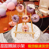 Sweet Donuts Show Shelf High-end Birthday Wedding Party Sweet Swing Countertop Bag Shop Window Decoration Donuts Donut Rack