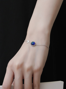 925银闺蜜琉璃手链女超仙冷淡风