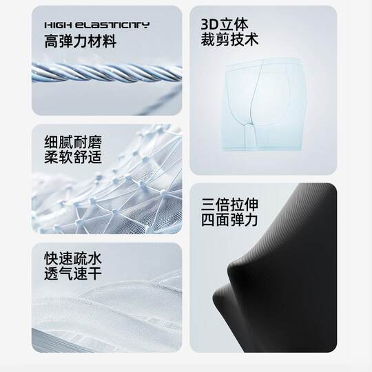 Sun Yang's three-piece set of men's swimming trunks, swimming caps, swimming goggles