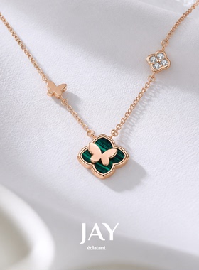 JAY法式浪漫蝴蝶高级感项链