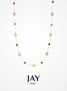 JAY复古金色毛衣链礼物送妈妈