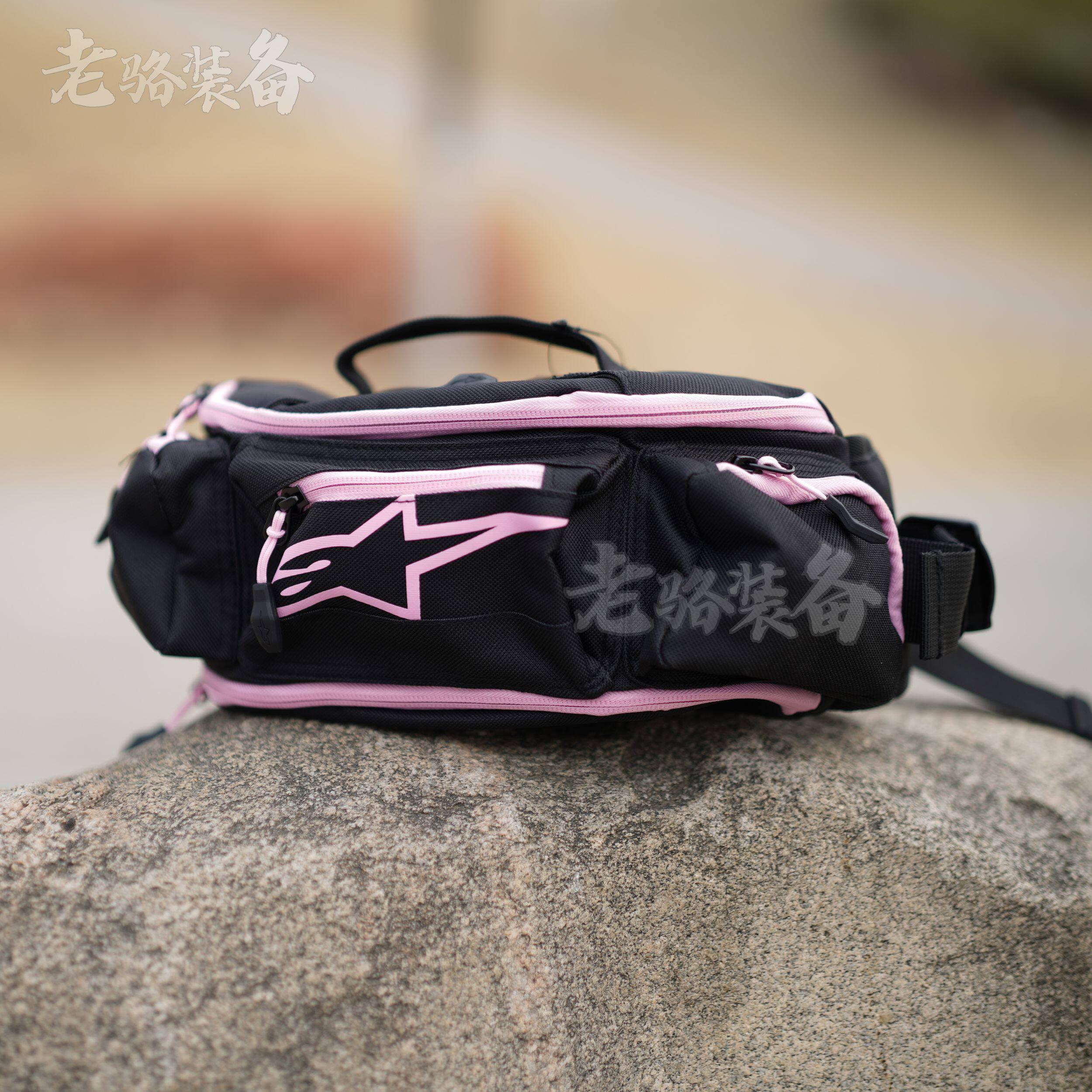 A星正版骑行腰包复古胸包机车公路a星腰包橙防水摩旅骑士腰包