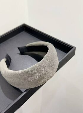 特定面料baby绒复古韩系宽边发箍女高颅顶压发显脸小秋季热卖发饰