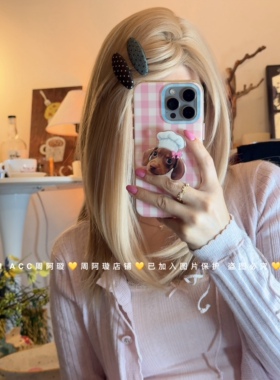韩系红色波点发夹高级感精致简约