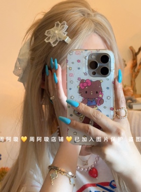 韩国ins新款仿珍珠白色蕾丝花朵