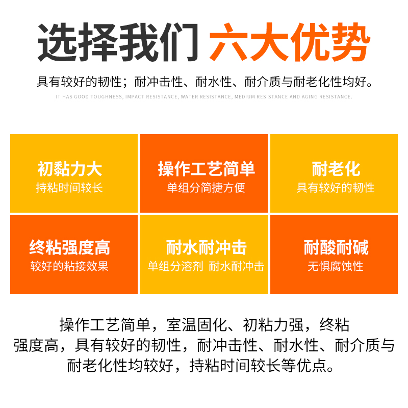 上海康达万达WD801强力胶黄胶皮革塑料海绵胶粘接金属橡胶塑料 木材 混泥土 陶瓷多用途万能胶 - 图1