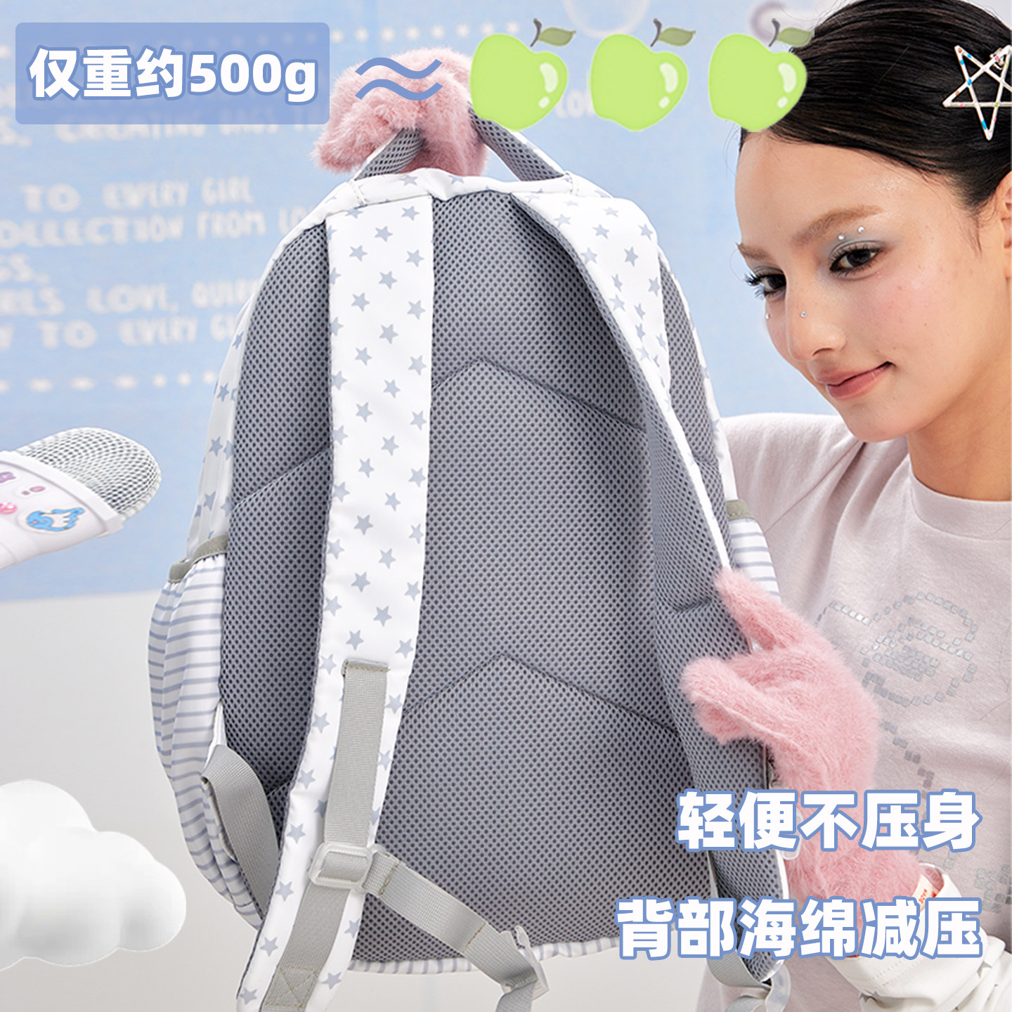 新年礼物LOLA DESIGN可爱波点双肩包 少女书包初中女生高中生背包,淘宝优惠券,粉丝福利购,淘宝优惠卷