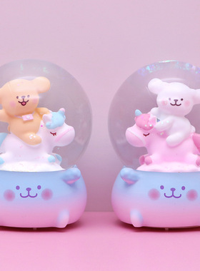 JLOO/锦蓝桌面摆件棉花糖小水晶