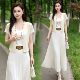 ຕາຫນ່າງແຂນສັ້ນ shawl ແມ່ຍິງ summer suspender cardigan ບາງງ່າຍດາຍ versatility blouse ຂະຫນາດນ້ອຍ waistcoat ສັ້ນເທິງ
