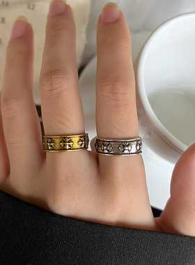 嘻哈朋克复古925银开口女尾戒