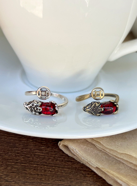 貔貅不掉色925纯银戒指