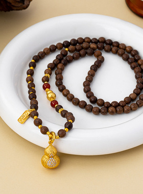 小胖福新中式葫芦招财锁骨链