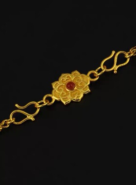 镀金古风戏剧唐风抹额头饰汉服西域风璎珞敦煌飞天发饰